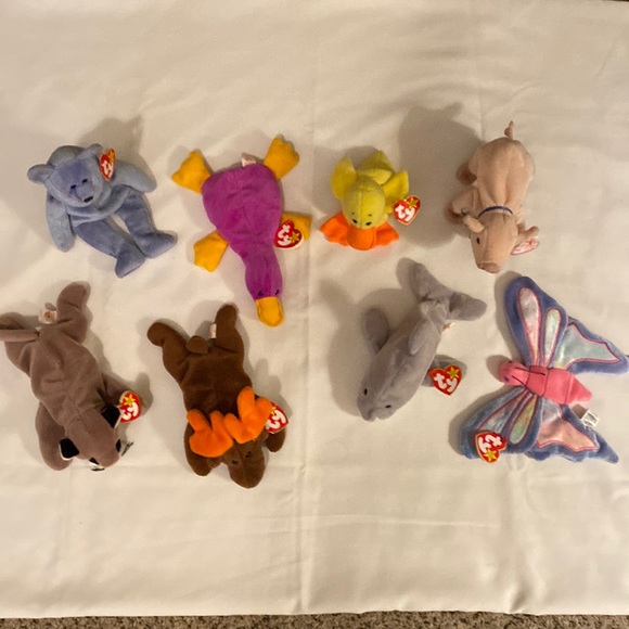 Lot of 7 - Ty Beanie Babies w/tags - Picture 1 of 9